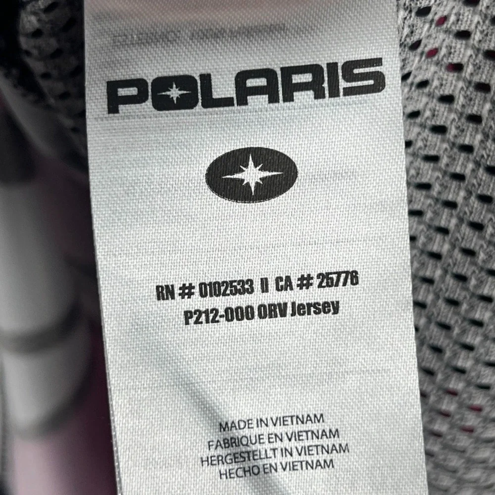 Polaris ORV Jersey Mens Large Pink Black Long Sleeve Mesh Sides Breathable - Picture 12 of 15